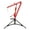 Red, variant on Riedhoff Hydraulic Pickup Truck Crane, 360° Swivel, 2 Inch Hitch Receiver, 1000 Lbs Max, Red
