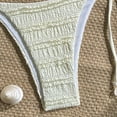 thumbnail image 7 of JSGEK Ladies Bikini Bathing Suit Padded Cups 3 Piece Ruched For Summer Swimming Activities Premium Premium Beige S, 7 of 7