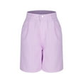 thumbnail image 5 of High Waisted Shorts for Women Striped Wide Leg Shorts Summer Casual Sports Daily Shorts with Pockets, 5 of 7
