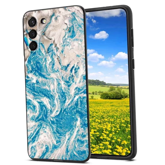 Blue-Marble999-86 Phone Case, Degined for Samsung Galaxy S21 FE Case Men Women, Flexible Silicone Shockproof Case for Samsung Galaxy S21 FE