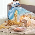 thumbnail image 6 of Vsdgher Beach Starfish Shell Ultra-Soft Micro flannel Blanket Throw Blankets for Couch Sofa, Bed (4 sizes)-80"x60", 6 of 7