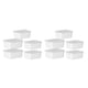 thumbnail image 4 of Billuyoard Recipientes de plástico transparentes para alimentario - Para almacenar ingredientes secos y líquidos Tapa hermética blanca 5 uds. Blanco 5 piezas 2Conjunto, 4 of 6