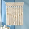 thumbnail image 4 of Vintage Wall Hanging Boho Backdrop Door Window Curtain Decoration Handmade Macrame for Door Curtains, 4 of 20