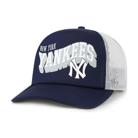 Men's '47 Navy New York Yankees Meander Foam Trucker Snapback Hat