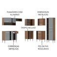 thumbnail image 4 of Cocina Integral Completa Modular Madesa Emilly 417cm Ice MG, 4 of 5