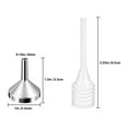 thumbnail image 2 of NUOLUX Funnel Small Minifunnels Laboratorydroppers Tiny Accessories Science Bakery Kitchen Art Metal Funnel Sand Funnels Glass, 2 of 6