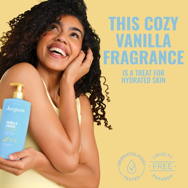 Jergens Shea Fusion Vanilla Crush Scented Body Lotion, Moisturizer