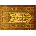 thumbnail image 1 of Ahgly Company Machine Washable Indoor Rectangle Persian Yellow Traditional Area Rugs, 8' x 10', 1 of 4