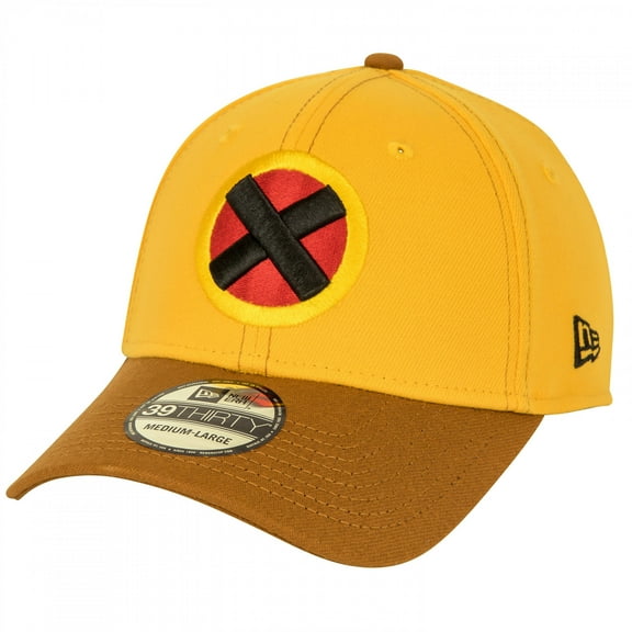 Wolverine Uncanny X-Men Yellow  and  Brown New Era 39Thirty Fitted Hat-Large/XLarge