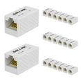 thumbnail image 1 of iwillink 20-Pack Cat6 Coupler, RJ45 Ethernet Coupler, Female to Female Ethernet Extender Adapter, White, 1 of 5