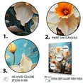 thumbnail image 3 of Designart "Gray And White Daffodils In Bold Colors I" Daffodils Floater Framed Wall Art Living Room, 3 of 5