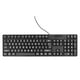 thumbnail image 5 of Teclado de Impresión grande ANGGREK con cable ABS Diseño de Caracteres Grandes 104 Teclas USB, 5 of 8