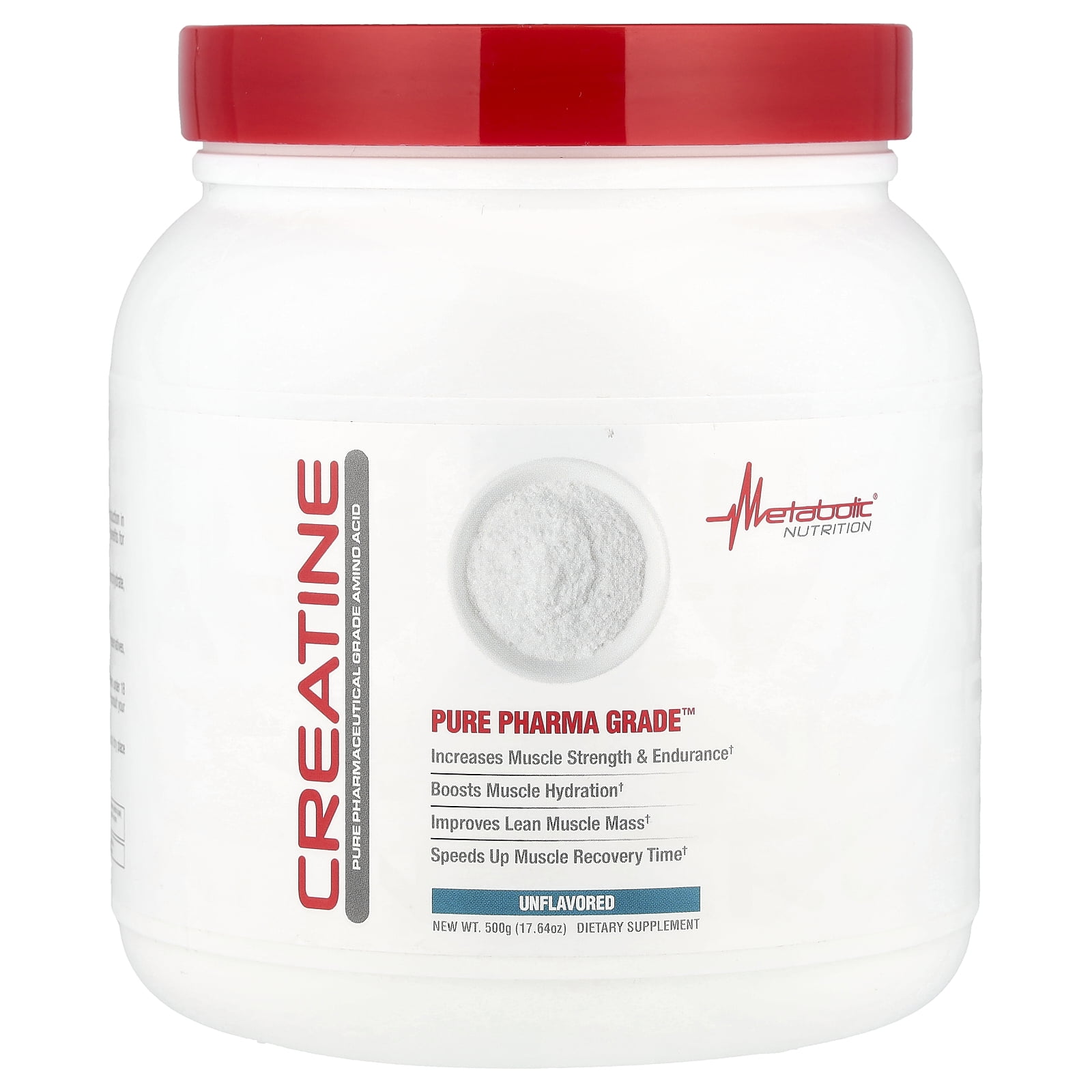 Metabolic Nutrition Creatine, Unflavored, 17.64 oz (500 g)