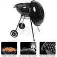 thumbnail image 5 of 18‑Inch Charcoal BBQ Grill,Heavy‑Duty Round Charcoal Grill with Ash Collector & Adjustable Vent,Portable Outdoor BBQ Grill for Camping, Patio,and Backyard, 5 of 9