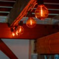 thumbnail image 4 of Novelty Lights 25 Pack Orange G40 LED Filament String Light Bulbs, E12/C7 Candelabra Base, 5 Watt Equivalent, Shatterproof Replacement Bulbs for Patios, Canopy Lighting, 4 of 6