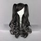 thumbnail image 2 of Humano Cabello Pelucas para Mujeres 28" Negro Blanco Rizado Peluca con Peluca Gorra Sintética Fibra, 2 of 6