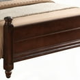 thumbnail image 3 of Queen Bed with Real Wood Veneers|4 Post Hand Carved Posts, 3 of 5
