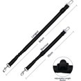 thumbnail image 2 of Anti Shock Dog Seat Belt For Cars, Adjustable Reflective Elastic Bungee Harness, 360 Degree Swivel Snap, Black, 2 of 5