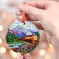 thumbnail image 4 of Custom Alaska Train Trip Ornament |Faux |Unique Train Ride Souvenir |Vacation Travel Gift | Holiday Christmas, Holiday Keepsake, Xmas Tree Hanging Decoration, Seasonal Gift Idea, C, 4 of 5