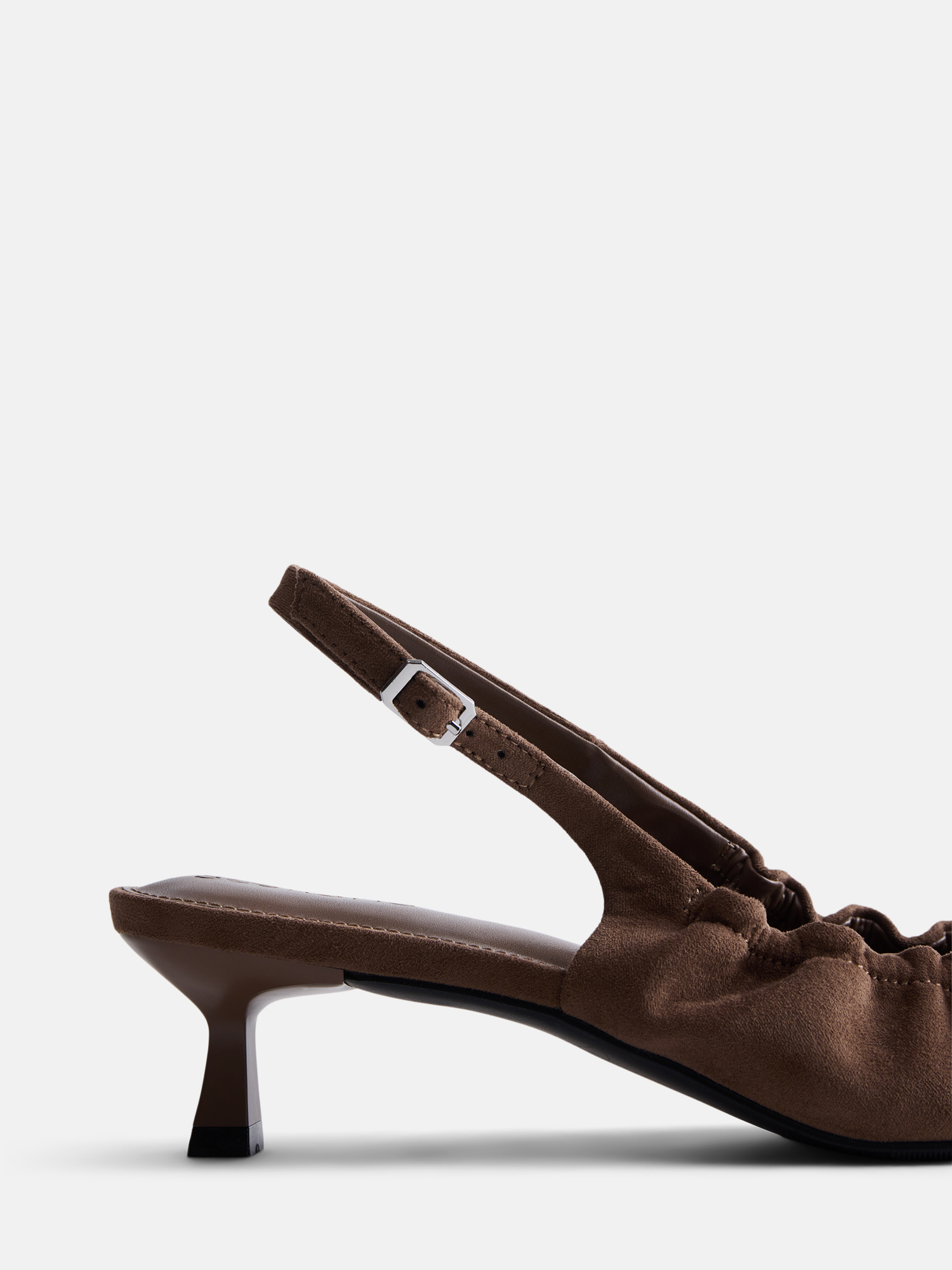 Scenario Women's Scrunch Slingback Kitten Heels photo 5