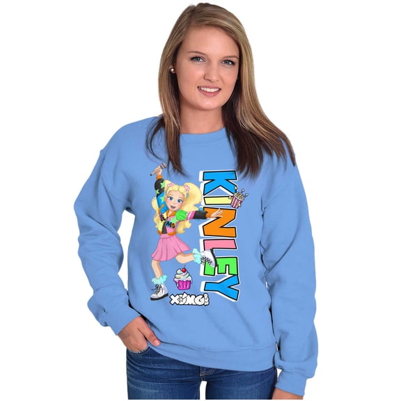 XOMG POP Cute Kinley Vibes Cartoon Women Plus Size Sweatshirt Brisco Brands 2X