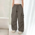 thumbnail image 6 of Avtoify Girls Pants Unisex Children's Spring/Fall Solid Color Elastic Waist Double Pocket Stylish Long Pants, 6 of 8