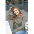thumbnail image 2 of LumberUnion Women's Long-Sleeve 100% Cotton Premium Henley, 2 of 7