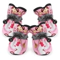 thumbnail image 1 of Zapatos impermeables para mascotas, Botas de lluvia antideslizantes para Chihuahua, calzado para gatos pequeños, botines para cachorros, 4 unids/set, 1 of 4