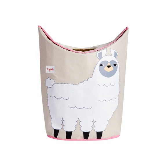 3 Sprouts Baby Laundry Hamper Storage Basket Nursery Organizer Bin, Llama
