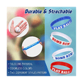 thumbnail image 3 of 24Pcs Baseball Silicone Rubber Bracelets Baseball Bracelet PLAY BALL HOME RUN Bracelet for Baseball Theme Party, 3 of 6