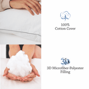 HALLEY Bed Pillows for Sleeping King Size Set of 2 - Premium Down Alternative, Hotel Quality, King Size Bed Pillows for Back, Stomach or Side Sleepers (20x35 Inches)