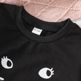 thumbnail image 5 of Glisme Halloween Clothes For Girls Long Sleeve Round Neck Tops Skirts Cartoon Prints 2 Piece Set Cute Toddler Outfits Pink, 5 of 8