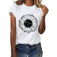 thumbnail image 1 of CEHVOM Women's Fashion Top Printed Casual Loose Fit Plus Size T-shirt Shirt, 1 of 6