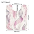 thumbnail image 5 of 2 Piece Soft Bathroom Rug Set Watercolor Abstract Wavy Lines Bath Mat and U-Shaped Toilet Contour Rug (16"x24"+20"x24"), 5 of 7