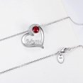 thumbnail image 2 of RV Joyería para el día de la madre, regalos para mamá, collar para mamá, colgante de corazón de Plata de Ley 925, joyería con piedras natales, regalos de cumpleaños para madre Rojo Verde, 2 of 3