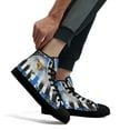 thumbnail image 5 of Back The Blue American Eagle High Top Canvas Shoes Sneakers Black Size 11, 5 of 7