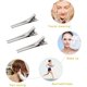 thumbnail image 2 of 50-pack DIY curling irons, hairdressing double needle curling irons silver metal alligator clips metal crocodile alligator hair clips for salon, 2 of 5