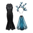 thumbnail image 3 of Disfraz infantil, accesorios de cosplay, juego de rol, regalo de cumpleaños, vestido, capa con alas para niños L, 3 of 9
