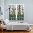 thumbnail image 5 of Curtains 84 Inches Long 2 Panels, Stained Glass Grommets Window Treatment Curtain, Butterfly Flowers Spring Watercolor Plant Thermal Curtains Drapes for Living Room/Bathroom, 5 of 9