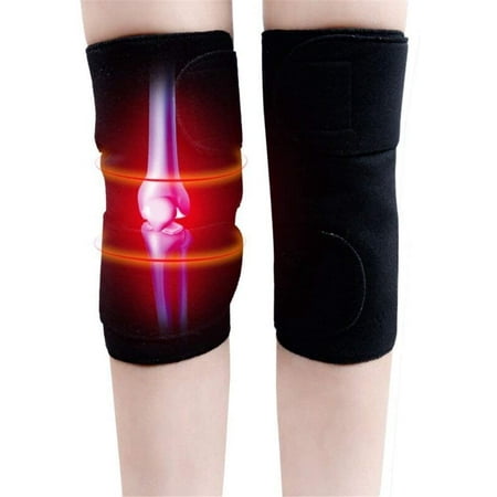 

1 Pair Self Heating Knee Brace Sleeve Adjustable Tourmaline Magnetic Therapy Knee Pad Support with Open Patella Stabilizer