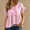 Pink, variant on Dolkfu Retro Women'S Tops, Tees & Blouses Short Sleeve Crew Neck Pull-on Green Blouses & Tops Solid Casual Modern Green,L