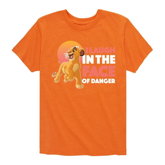 The Lion King - Simba - I Laugh in the Face of Danger - Toddler & Youth Short Sleeve Graphic T-Shirt