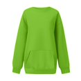 thumbnail image 4 of DondPO Oversized Sweatshirts Sweatshirts for Women Athletic Sweaters for Women Crew Neck Sweatshirt Women's Crewneck Sweatshirts Women's Fashion Hoodies & Sweatshirts Mint Green S, 4 of 5