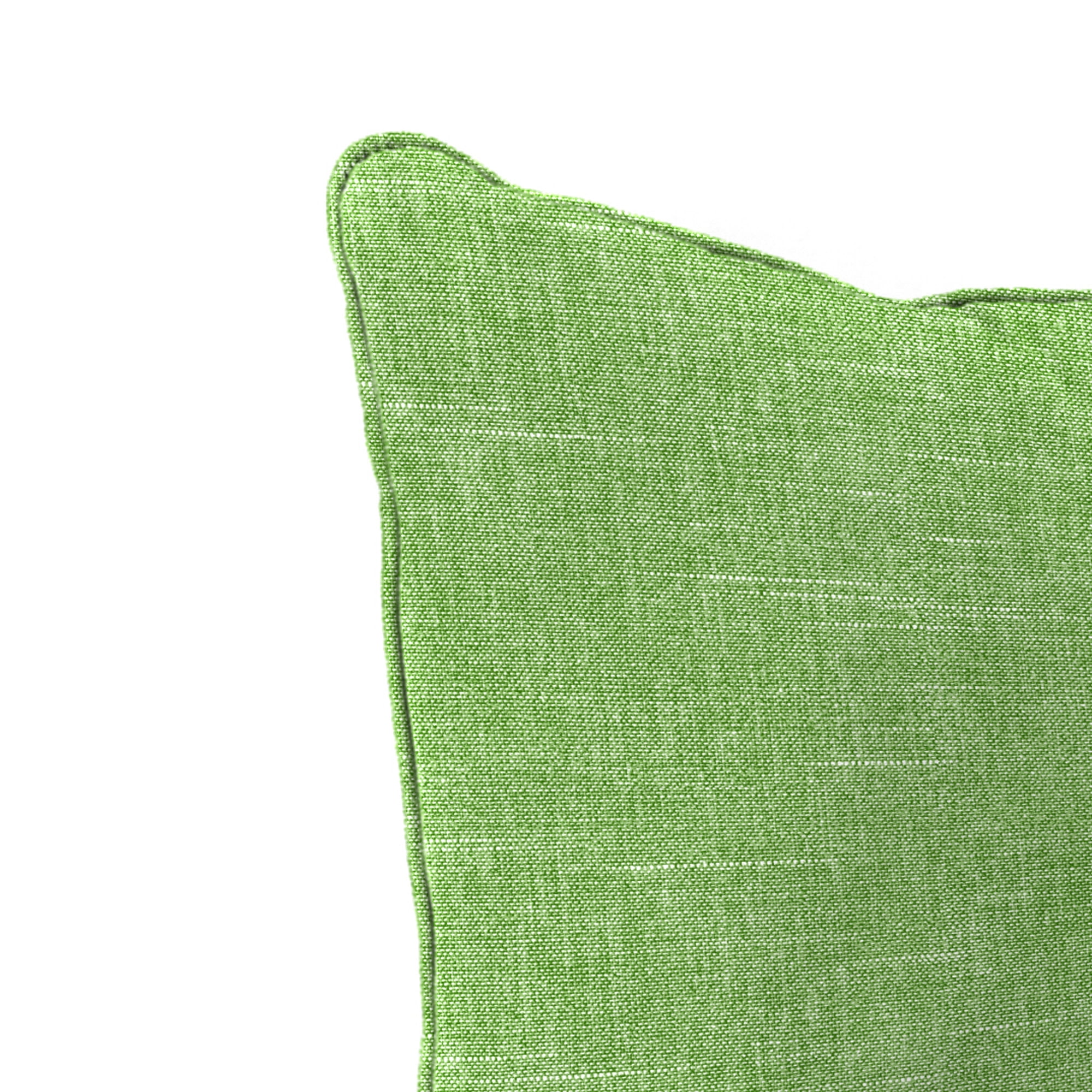 Jordan Manufacturing 46.5" x 24" Tory Palm Green Crosshatch Rectangular Outdoor Deep Seat Chair Cushion Set with Welt