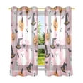 thumbnail image 6 of Yayeee Window Curtains Set of 2 for Living Room Light Filtering 63"x42", Pink Halloween Ghosts, 6 of 7