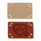 thumbnail image 3 of 20 piezas de etiquetas de costura para artículos hechos a mano Etiqueta de ropa de cuero de PU Etiquetas en relieve para coser bolsa de retales Carter A3 Baoblaze Etiqueta en relieve con agujeros, 3 of 7