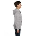 thumbnail image 2 of Hanes Comfortblend EcoSmart Kids` Full-Zip Hoodie Sweatshirt, M, Light Steel, 2 of 3