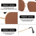 thumbnail image 3 of Gafas de sol anti-ultravioleta de la tendencia de la moda de las gafas de sol de la sombrilla, hechas del metal y de la CA, 3 of 5