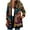 Blue, variant on Women Coats and Jackets Clearance Women's Jacket Daily Holiday Workout Crop Fall Winter Cardigan Open Stitch Coat Casual Long Sleeve Floral Print Top