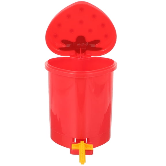 SEWCHICS Assorted Color Bedside Decorative Trash Bin Desktop Small Garbage Can for Home Use